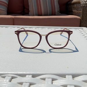 Chloe Eyeglasses Burgandy/Cream